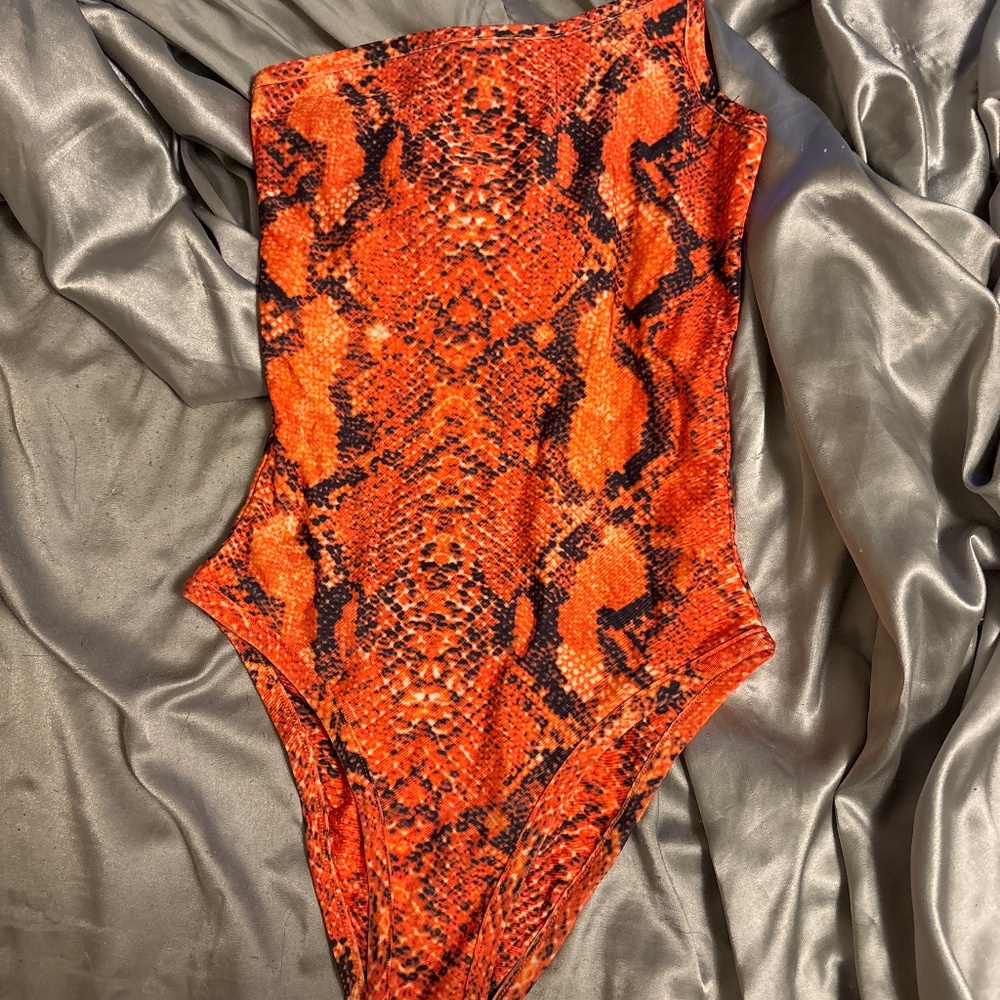 Polly brand body suit one sided tank